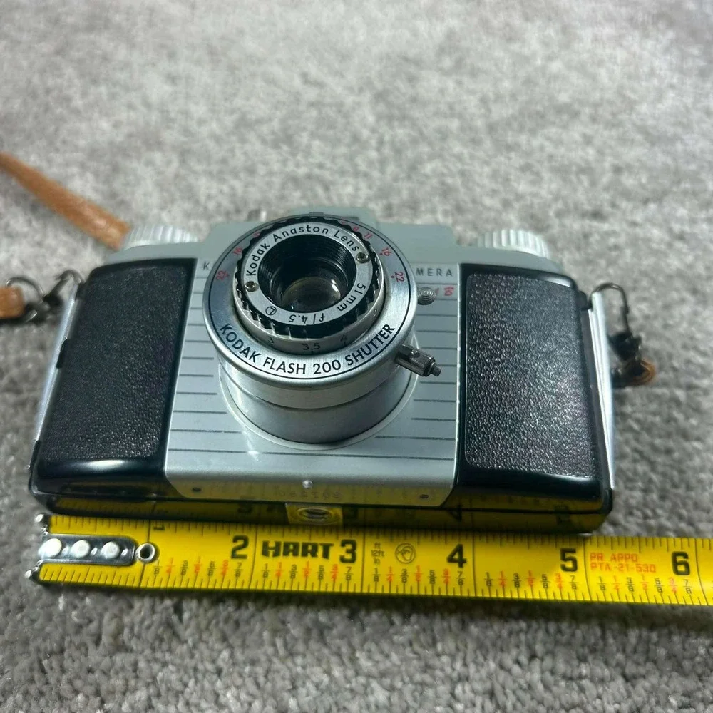 Kodak Pony 135 Model B Camera Black Grey Anaston 51mm f/4.5 Vintage - not tested